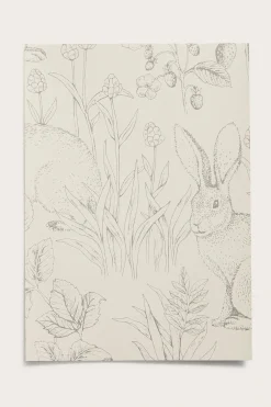 Tapettinäyte Forest Friends | Beige | Vauvat | Newbie