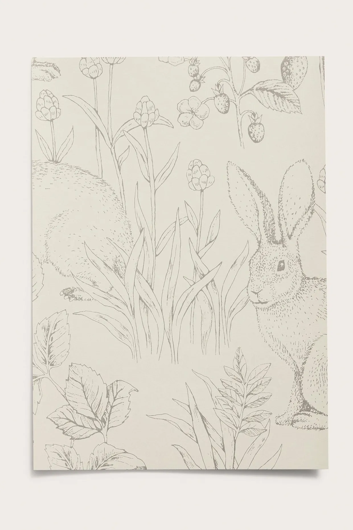 Tapettinäyte Forest Friends | Beige | Vauvat | Newbie