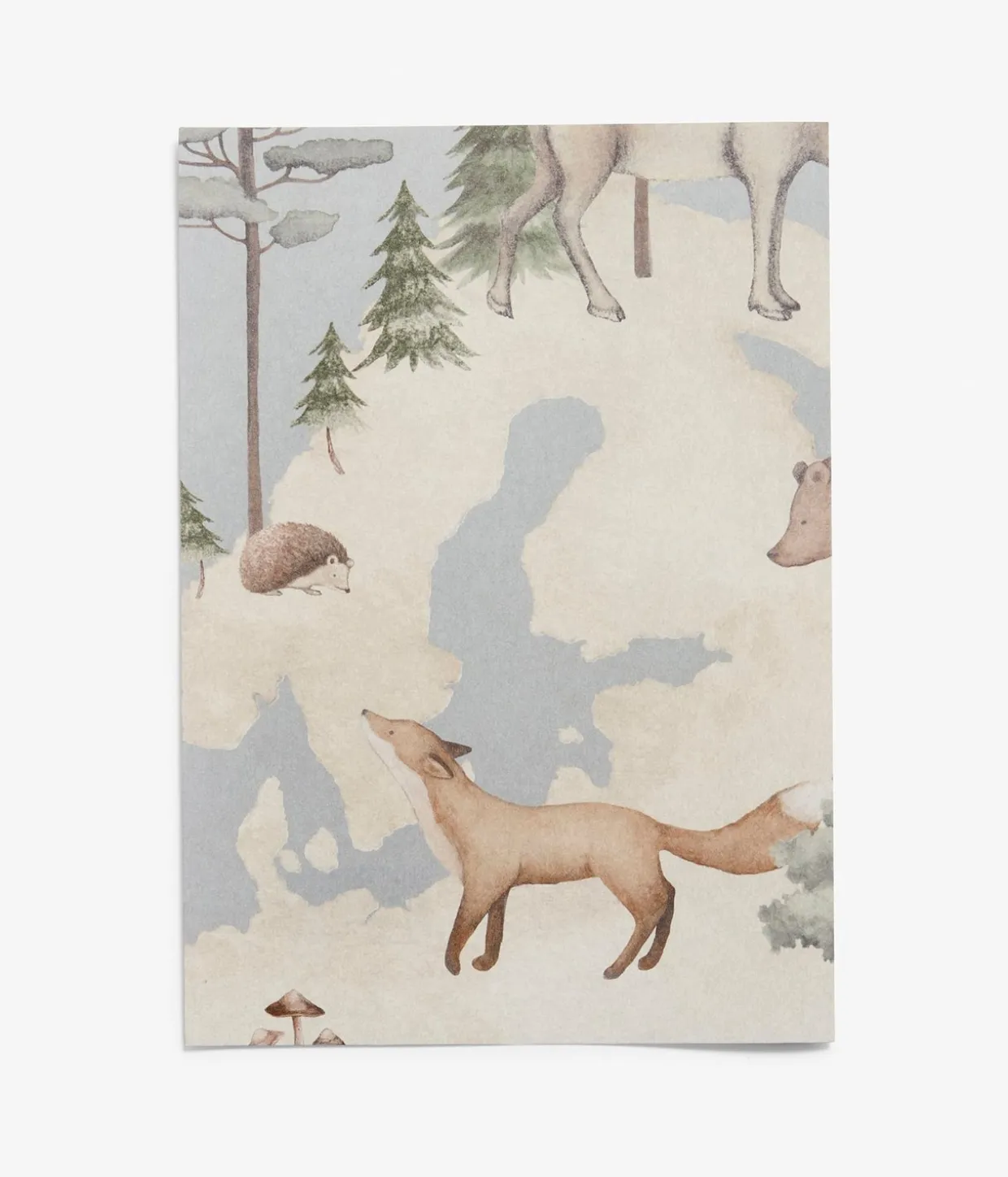Tapettinäyte Little Explorer – Mural | Vaaleansininen | Vauvat | Newbie