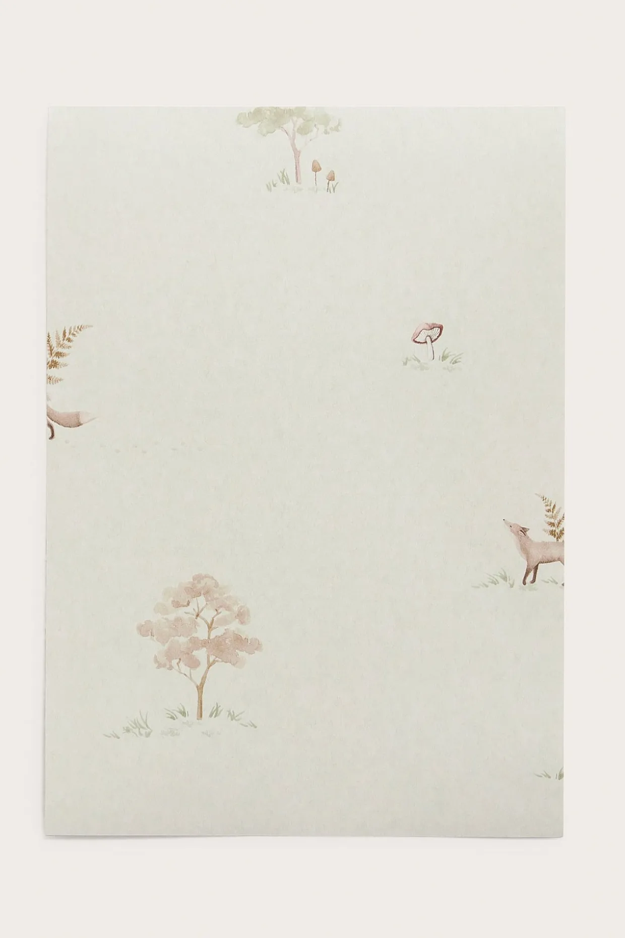 Tapettinäyte Little Fox | Beige | Vauvat | Newbie