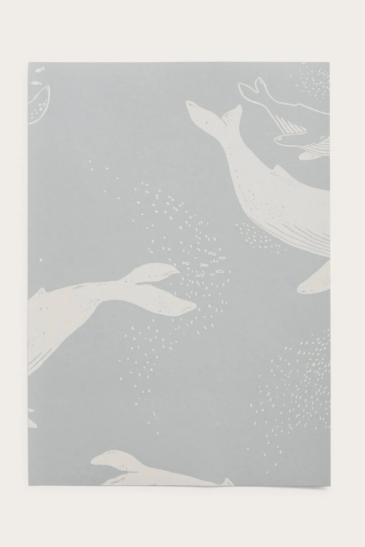 Tapettinäyte Whales | Vaaleansininen | Vauvat | Newbie