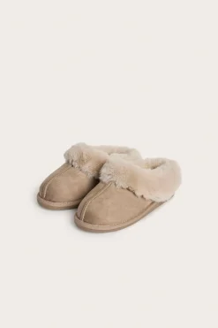 Tekoturkista olevat tohvelit | Beige | Lapset | Kappahl