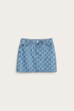 Tekstuuripintainen farkkuhame | Denim | Naiset | Kappahl