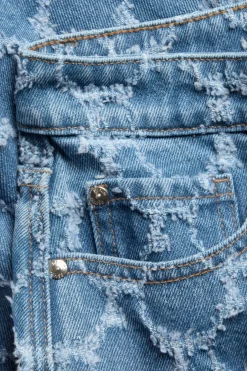Tekstuuripintainen farkkuhame | Denim | Naiset | Kappahl