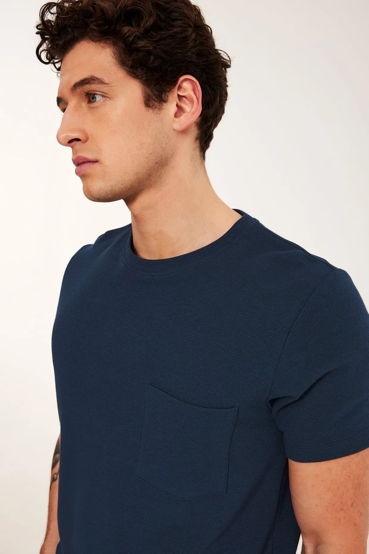 Tekstuuripintainen t-paita regular fit