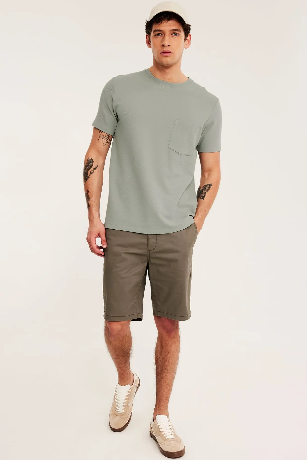 Tekstuuripintainen t-paita regular fit