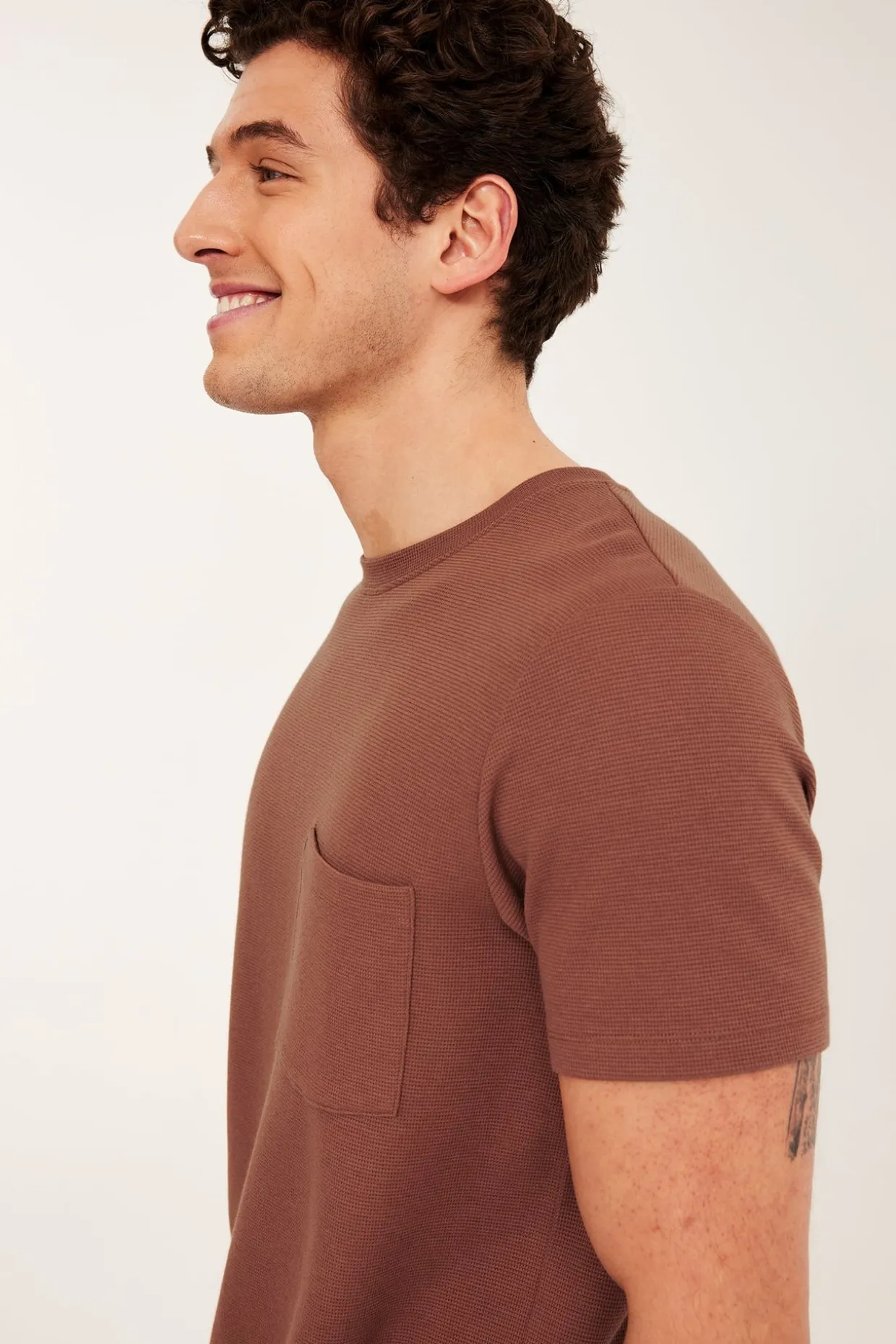 Tekstuuripintainen t-paita regular fit