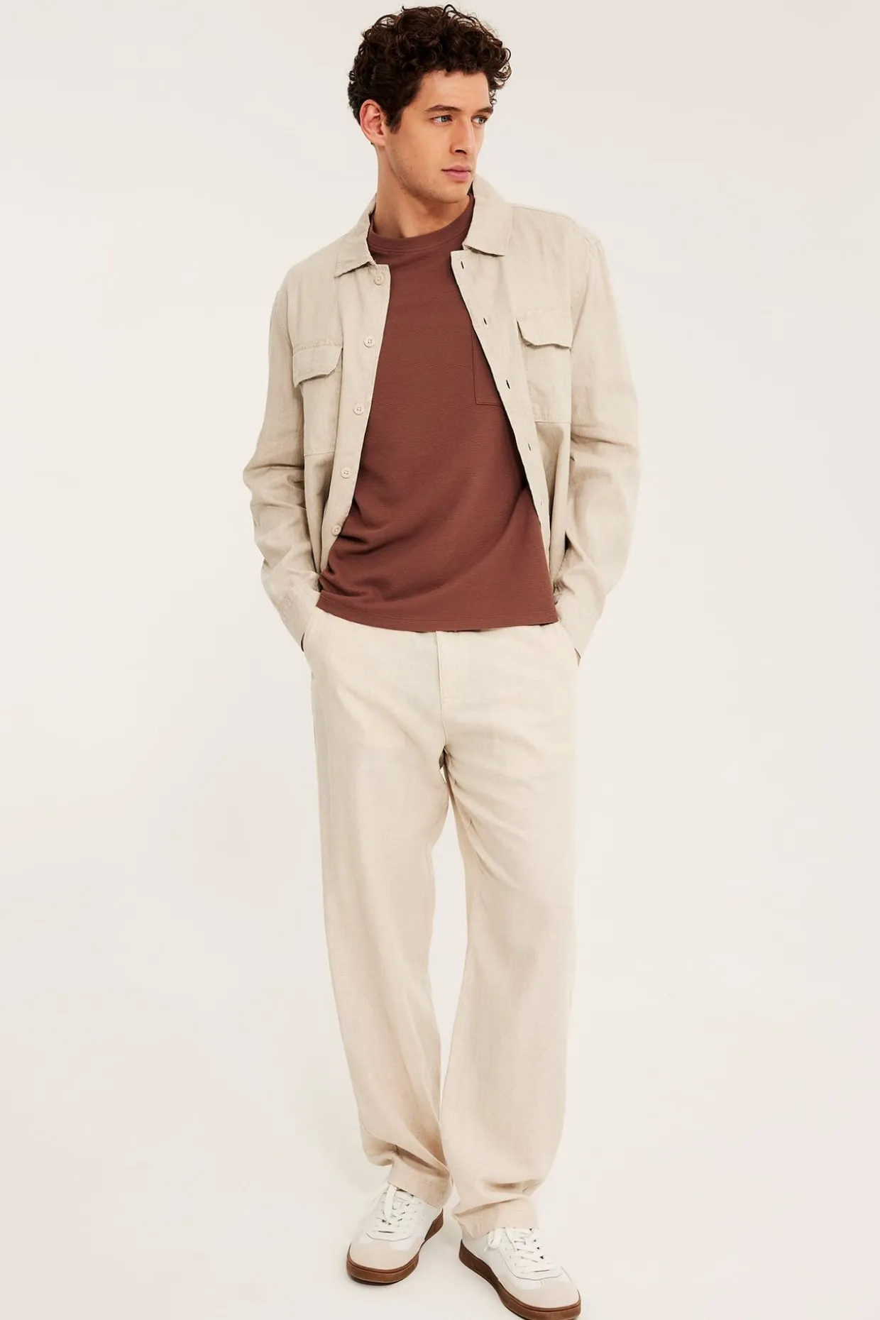 Tekstuuripintainen t-paita regular fit