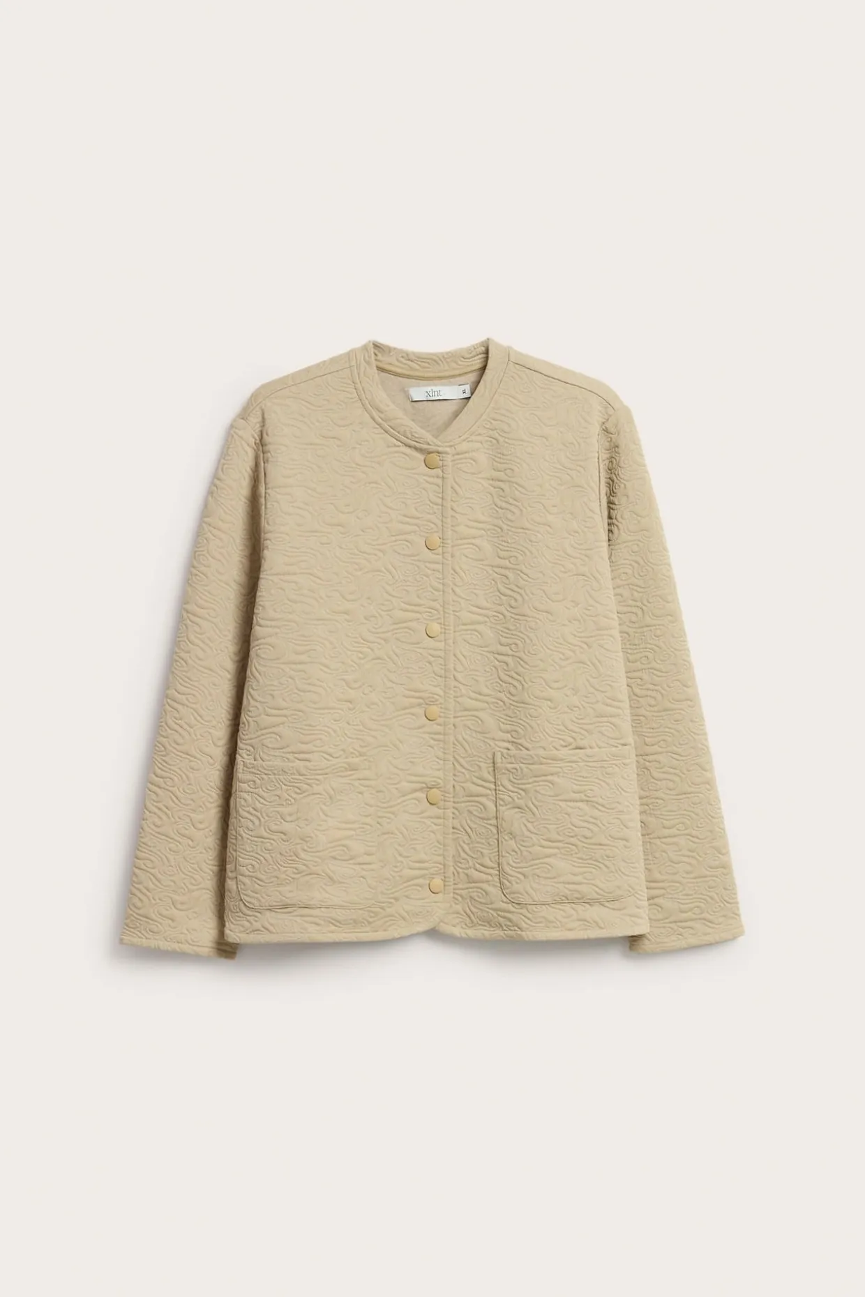 Tikattu takki, jossa napit | Beige | Naiset | Kappahl