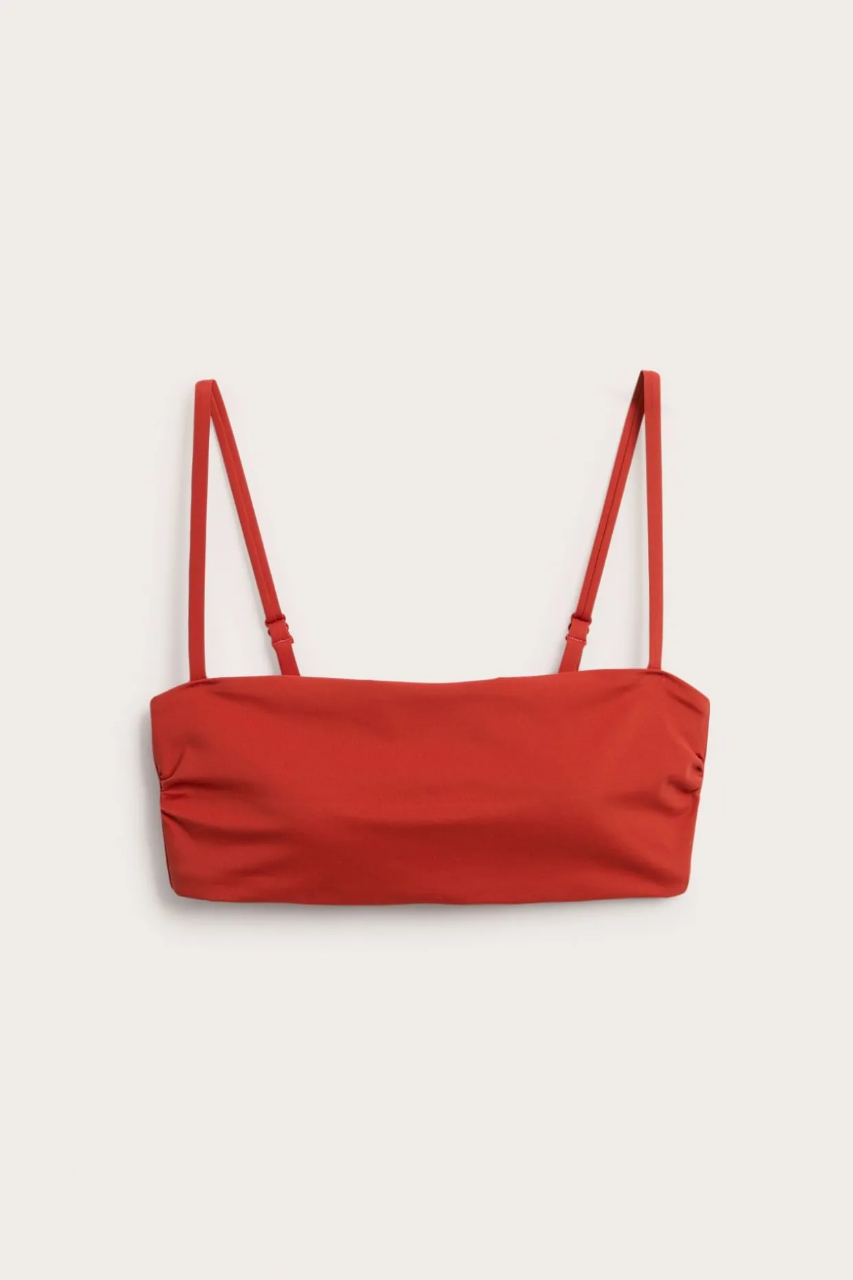 Topattu bandeau-bikiniyläosa | Punainen | Naiset | Kappahl