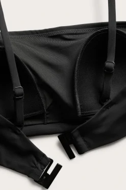 Topattu bandeau-bikiniyläosa | Musta | Naiset | Kappahl