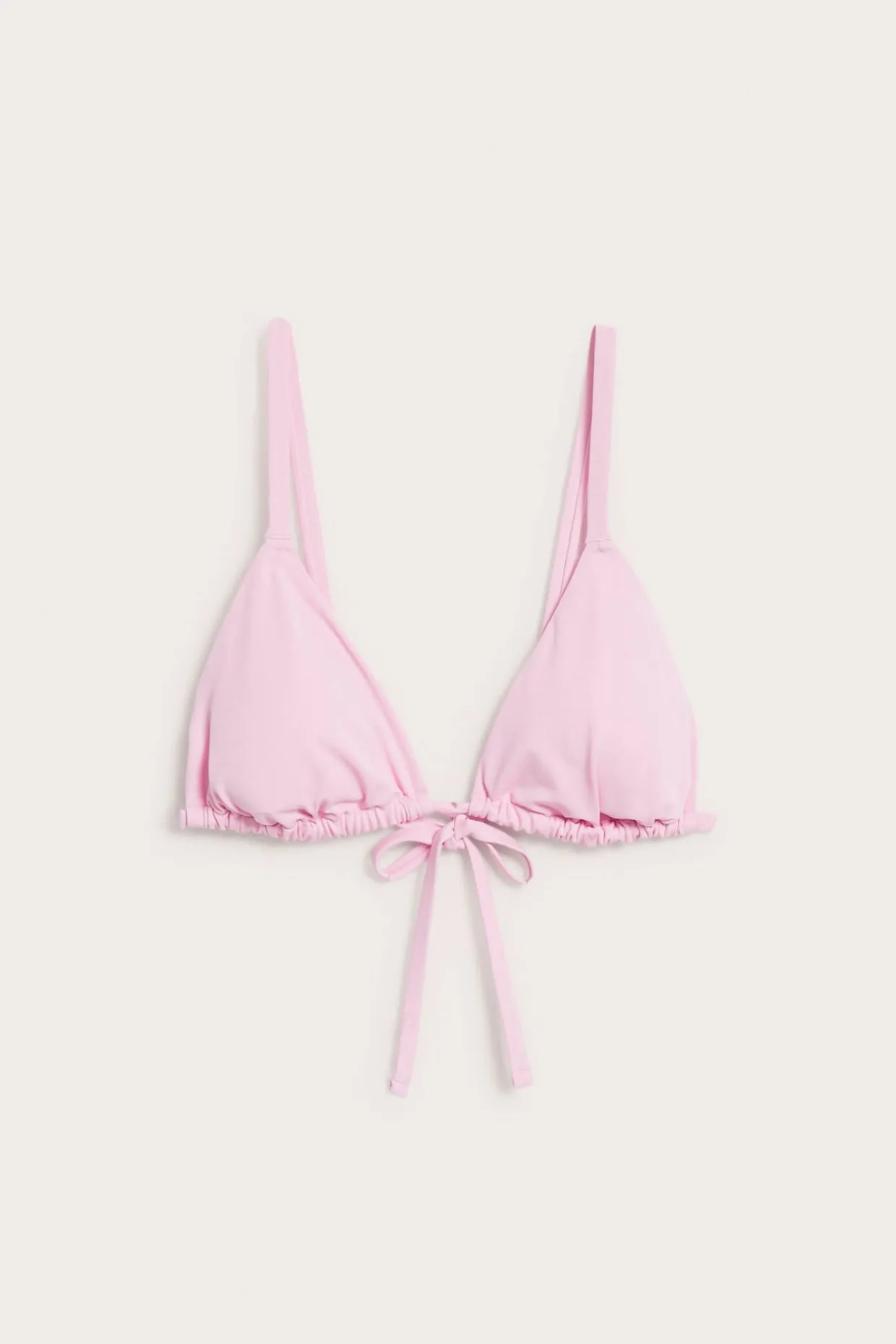 Topattu kolmiomallinen bikiniyläosa | Pinkki | Naiset | Kappahl
