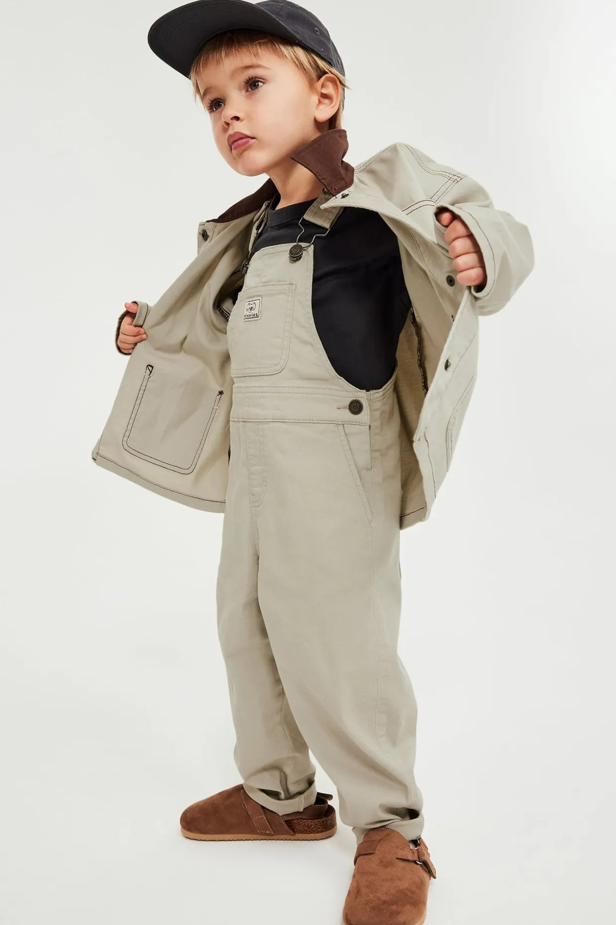 Tvillihenkselihousut | Beige | Lapset | Kappahl
