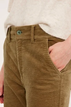 Vakosamettihousut | Beige | Naiset | Kappahl