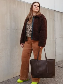 Vakosamettihousut | Beige | Naiset | Kappahl