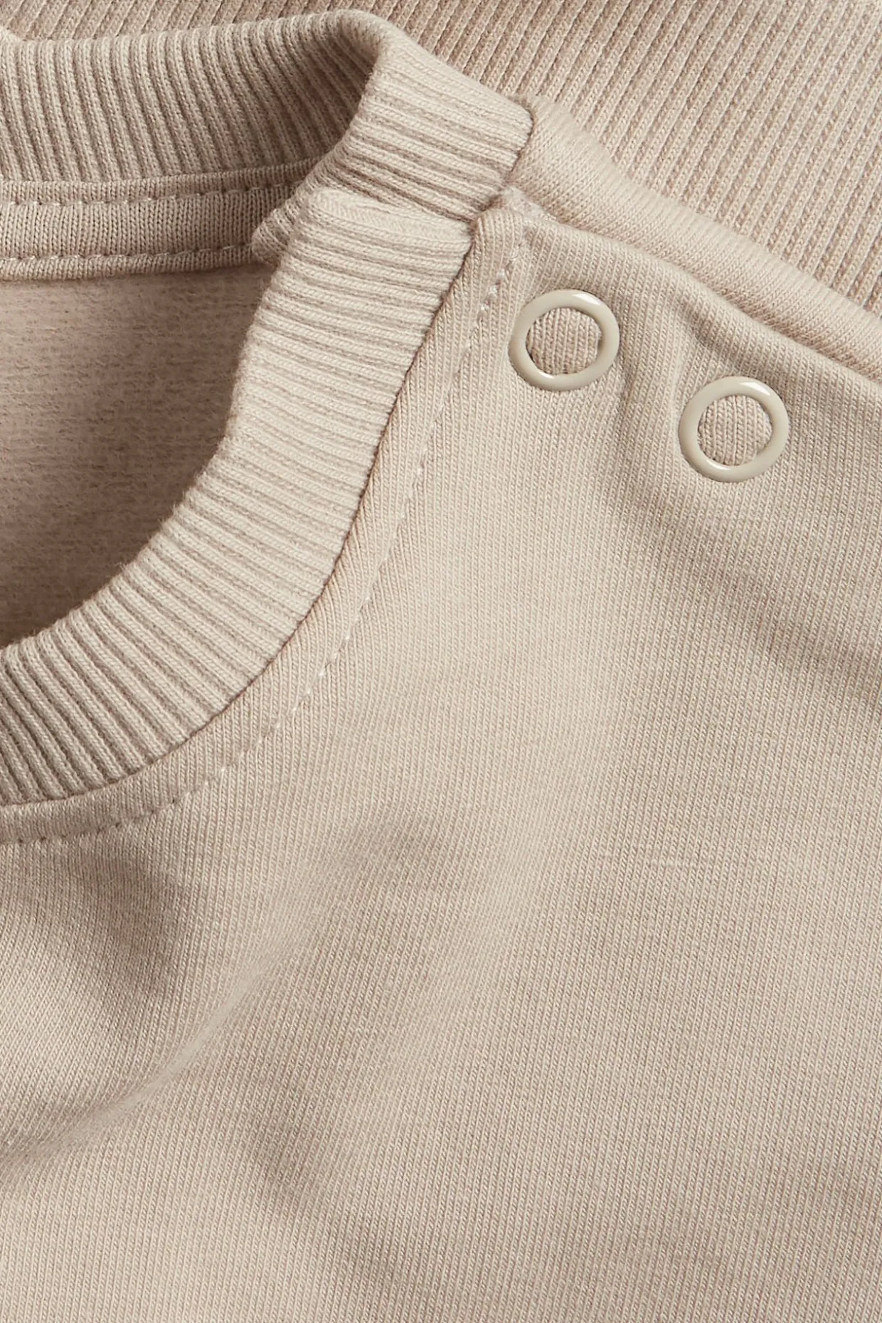 Vauvojen collegepaita, jossa on harjattu sisäpuoli | Beige | Vauvat | Kappahl