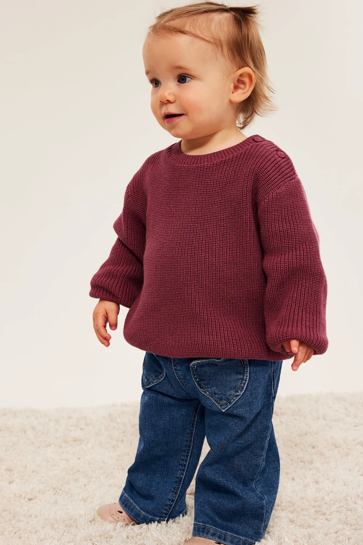 Vauvojen farkut, joissa on sydämenmuotoiset taskut | Denim | Vauvat | Kappahl