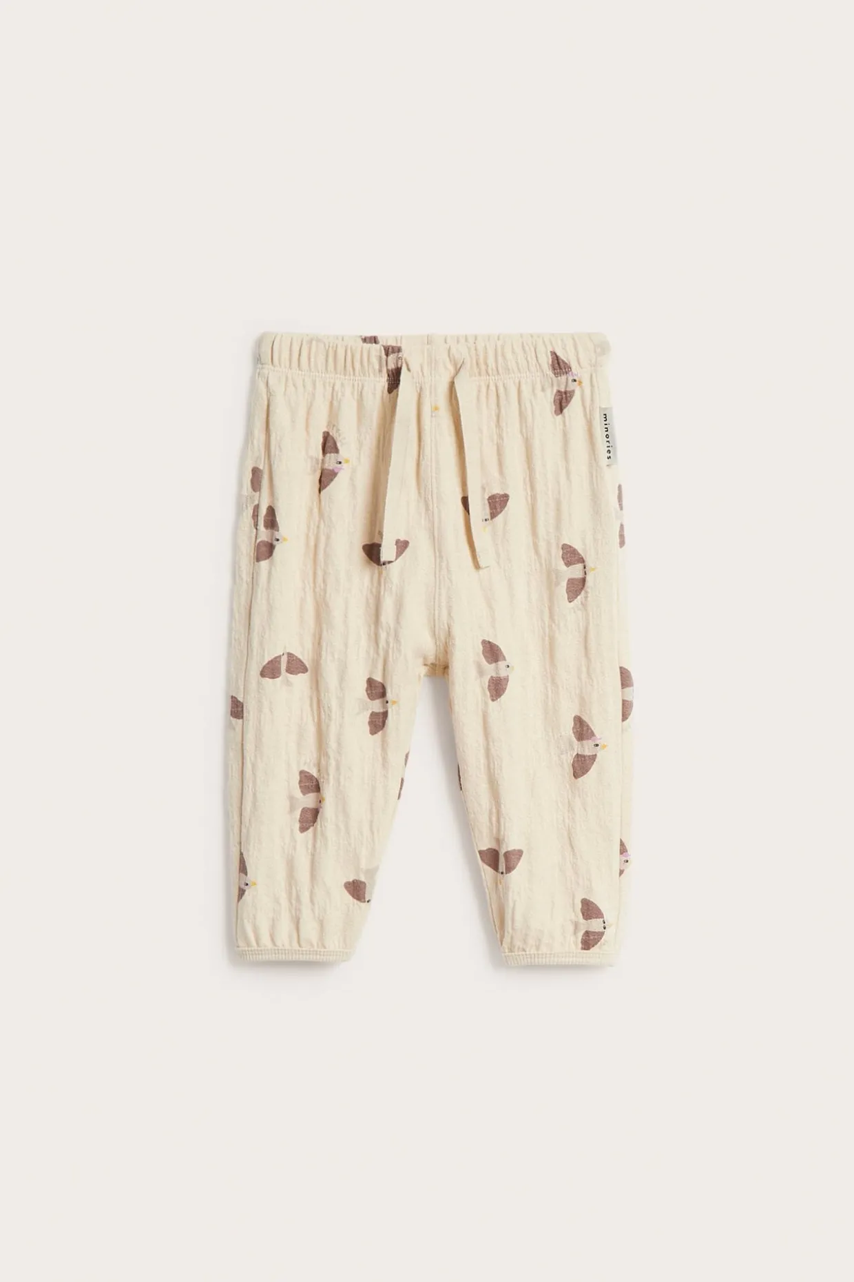 Vauvojen housut lintukuvioinnilla | Beige | Lapset | Kappahl