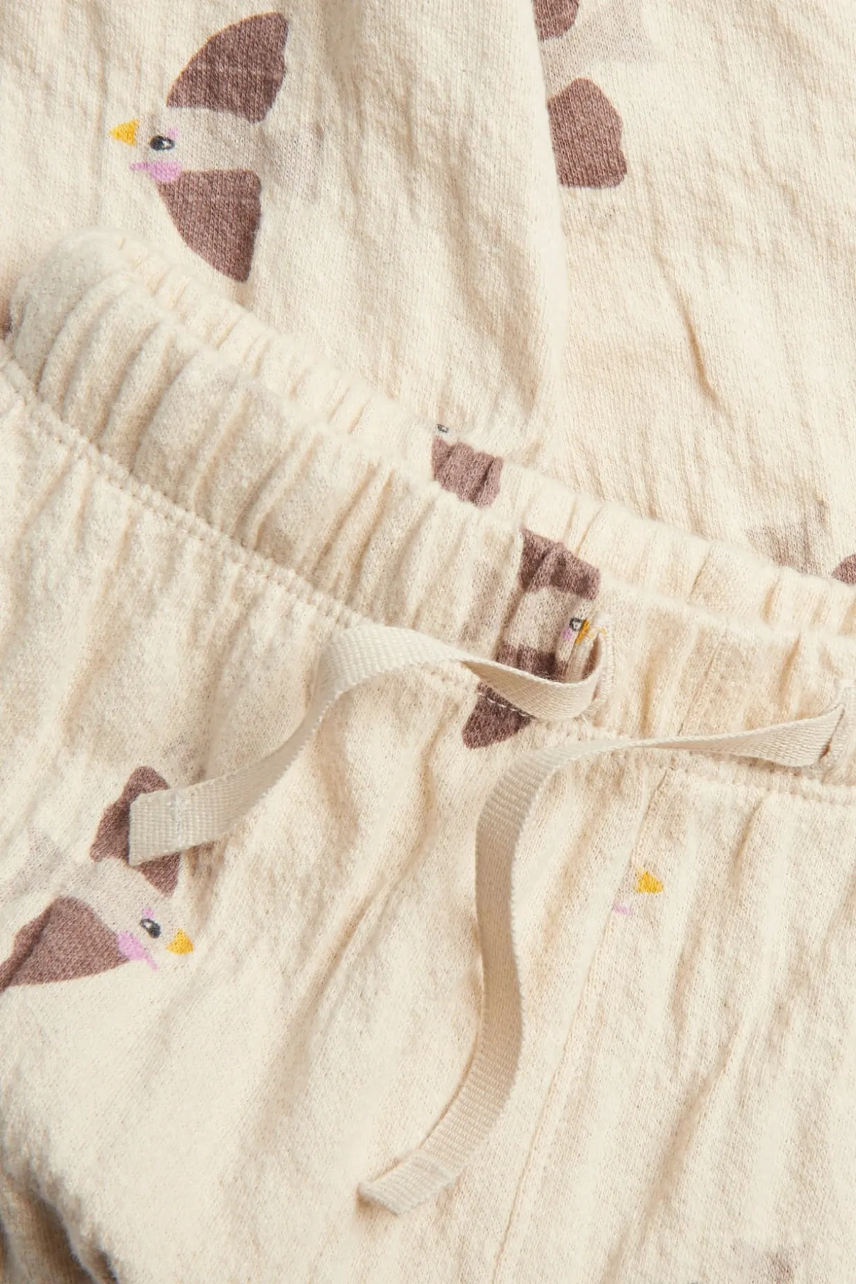 Vauvojen housut lintukuvioinnilla | Beige | Lapset | Kappahl