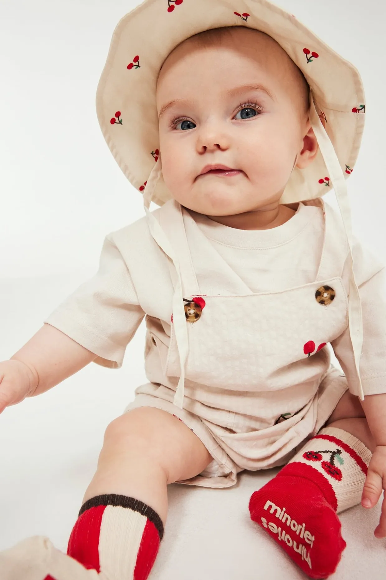 Vauvojen setti, jossa on kirsikkakuviointi | Beige | Lapset | Kappahl