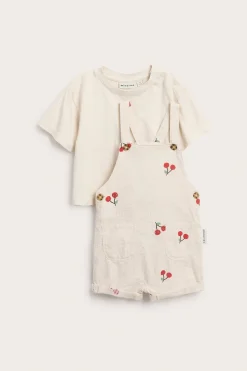 Vauvojen setti, jossa on kirsikkakuviointi | Beige | Lapset | Kappahl