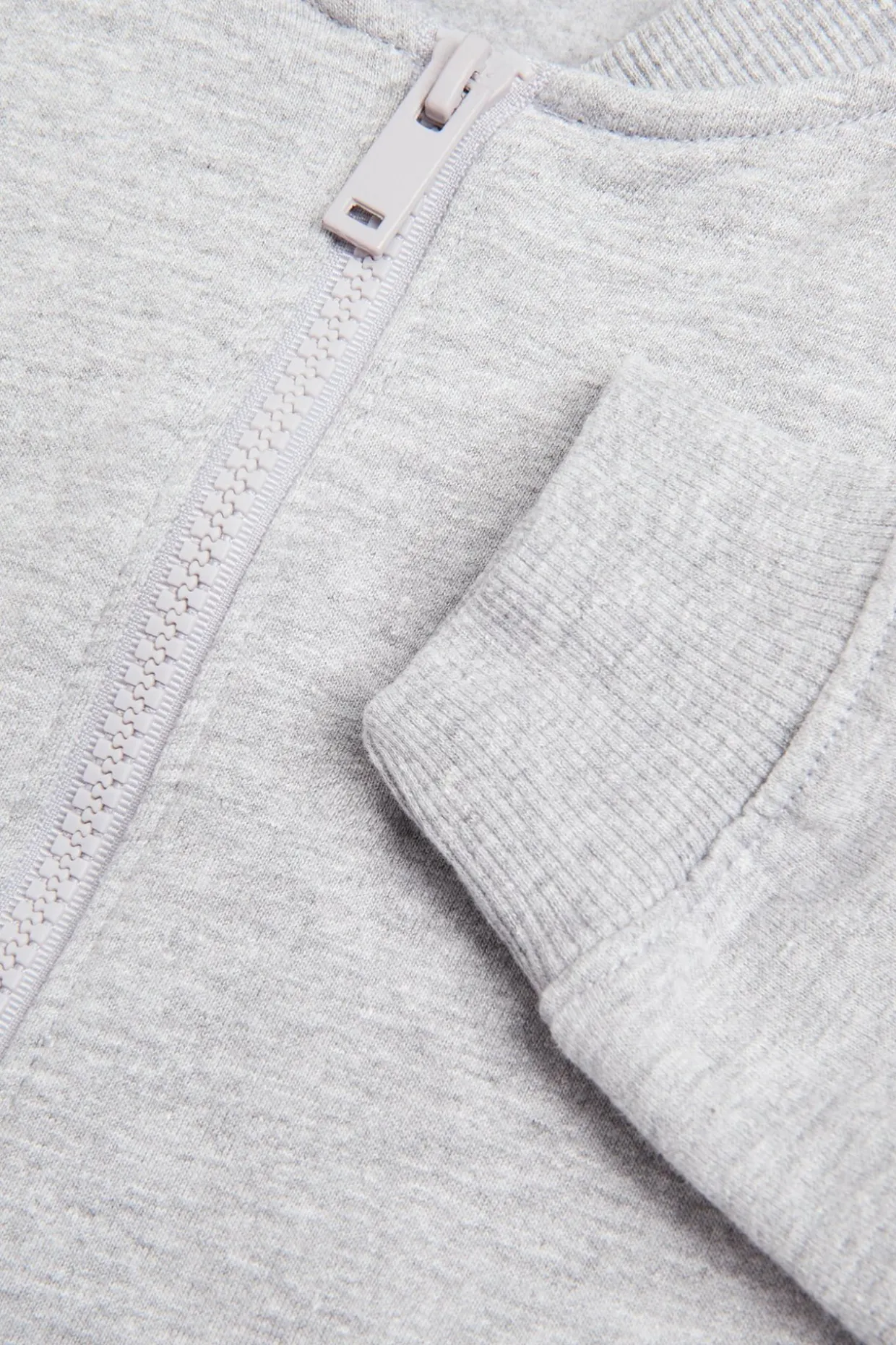 Vetoketjullinen collegepaita | Vaaleanharmaa | Lapset | Kappahl