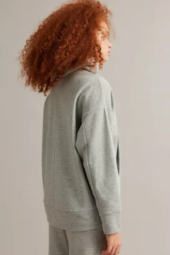 Vetoketjullinen huppari | Vaaleanharmaa | Naiset | Kappahl