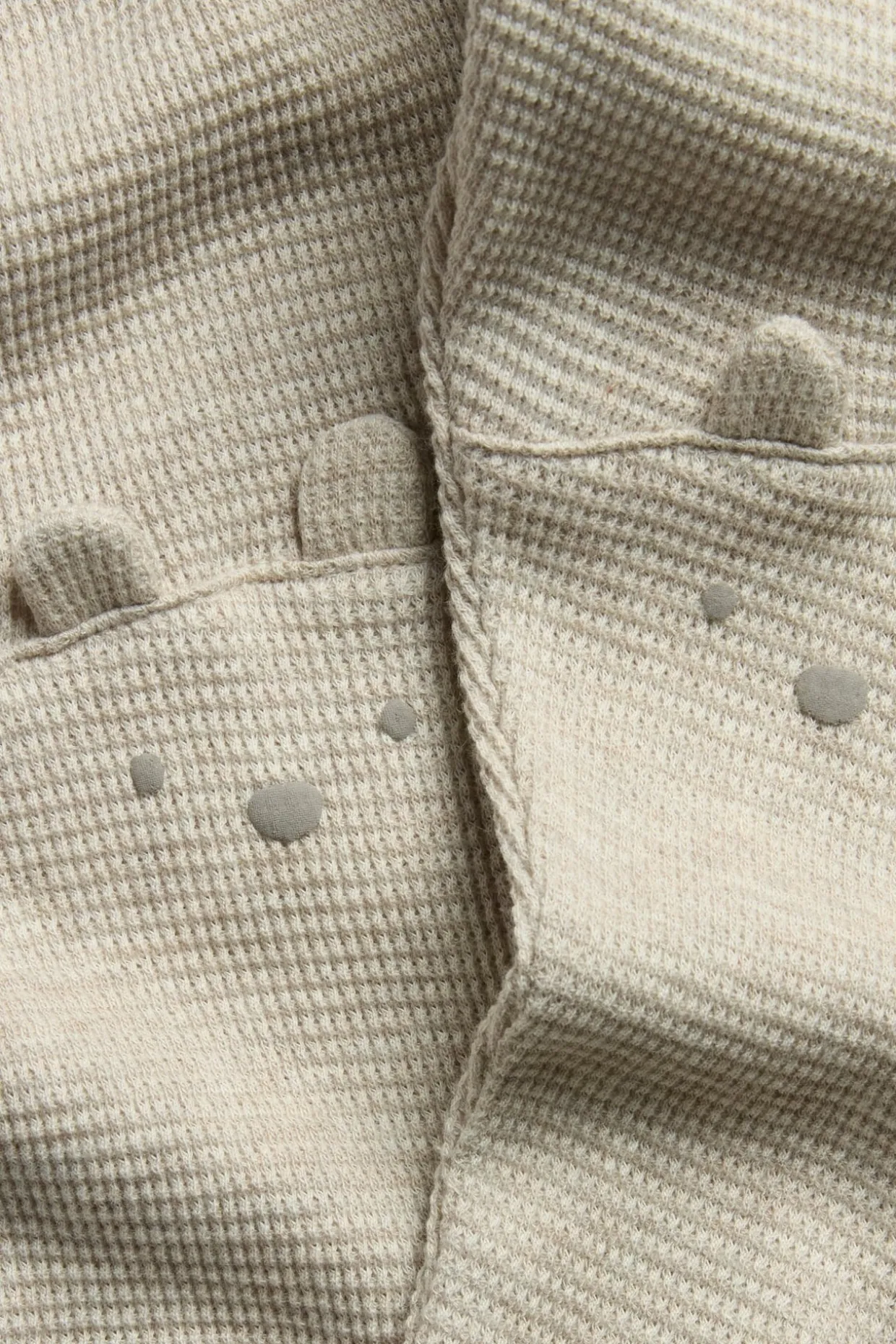 Vohvelipintaiset leggingsit | Meleerattu beige | Vauvat | Newbie