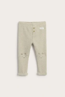 Vohvelipintaiset leggingsit | Meleerattu beige | Vauvat | Newbie