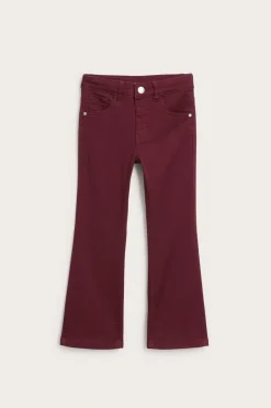 Värjätyt bootcut-malliset tvillifarkut | Tummanpunainen | Lapset | Kappahl