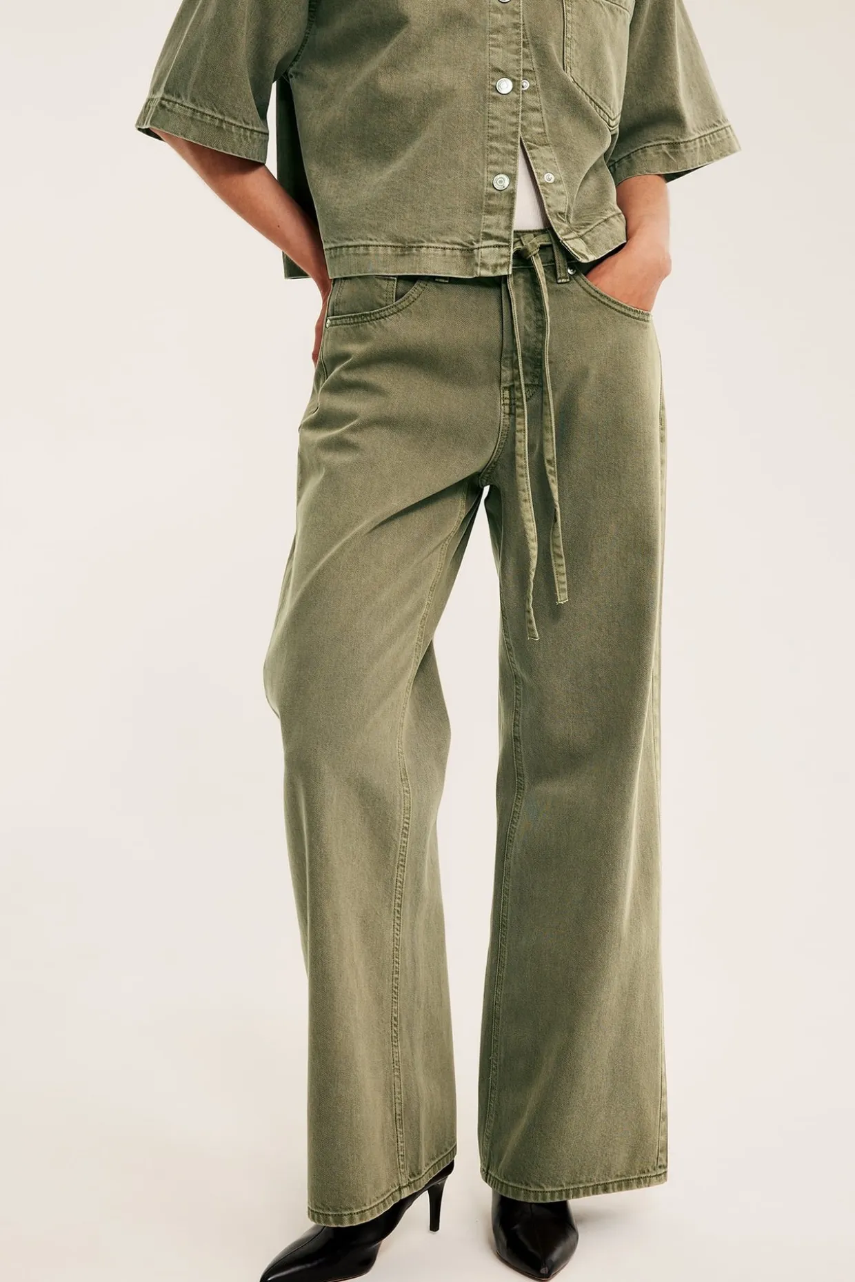 Wide jeans high waist