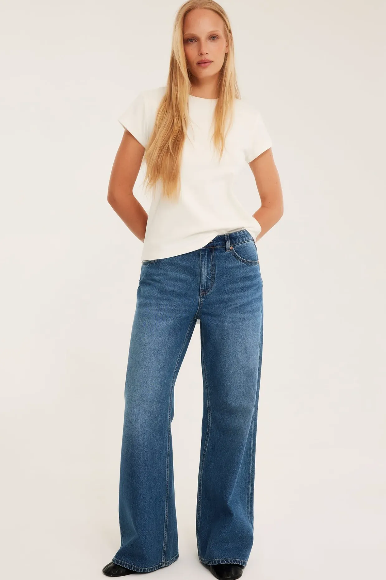 Wide jeans high waist