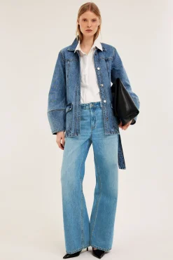 Wide jeans high waist | Denim | Naiset | Kappahl