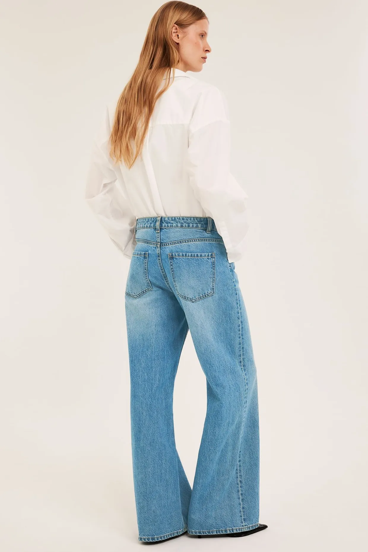 Wide jeans high waist | Denim | Naiset | Kappahl