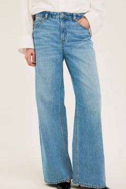 Wide jeans high waist | Denim | Naiset | Kappahl