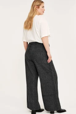 Wide jeans high waist | Harmaa | Naiset | Kappahl