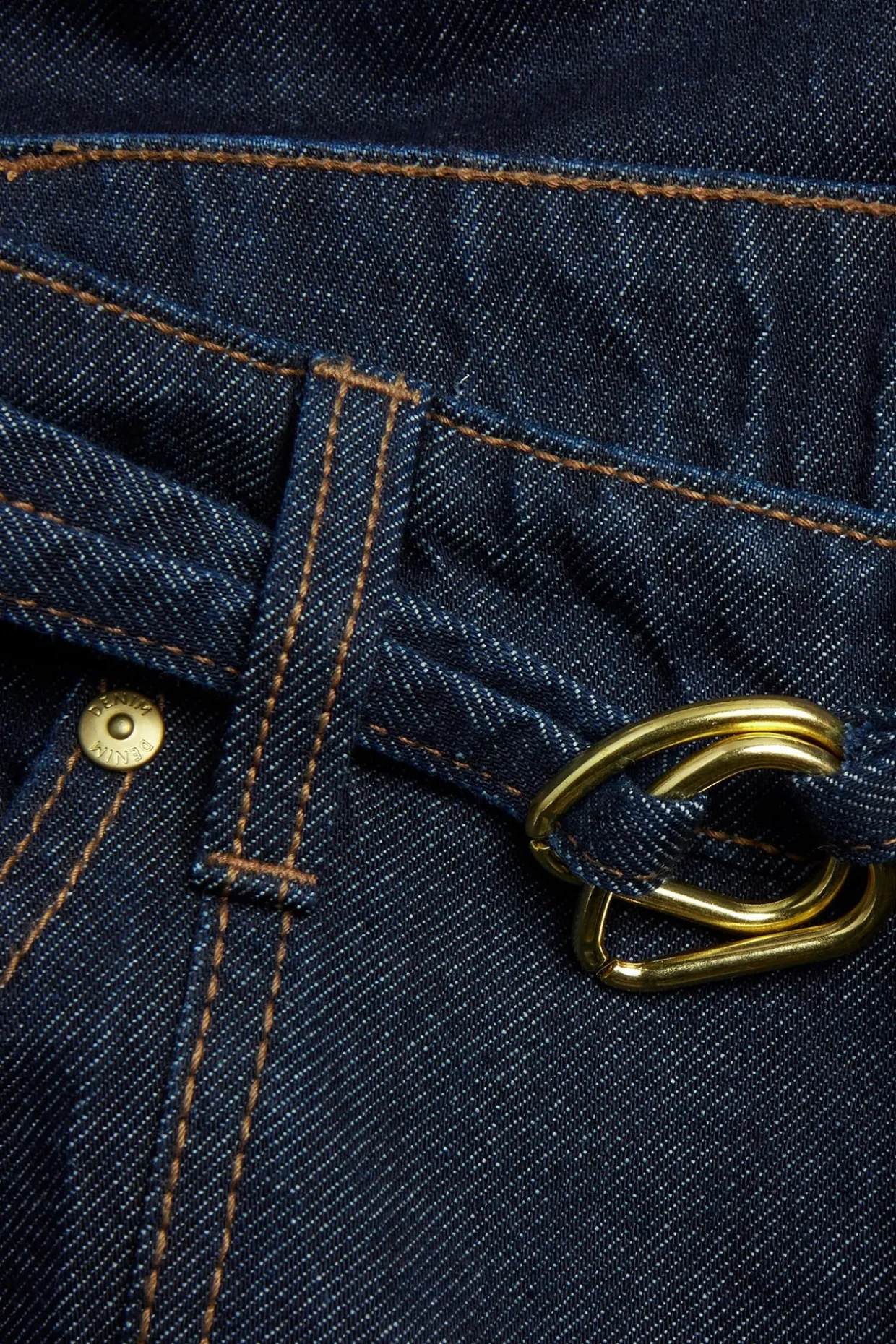 Wide jeans high waist | Tumma denim | Naiset | Kappahl
