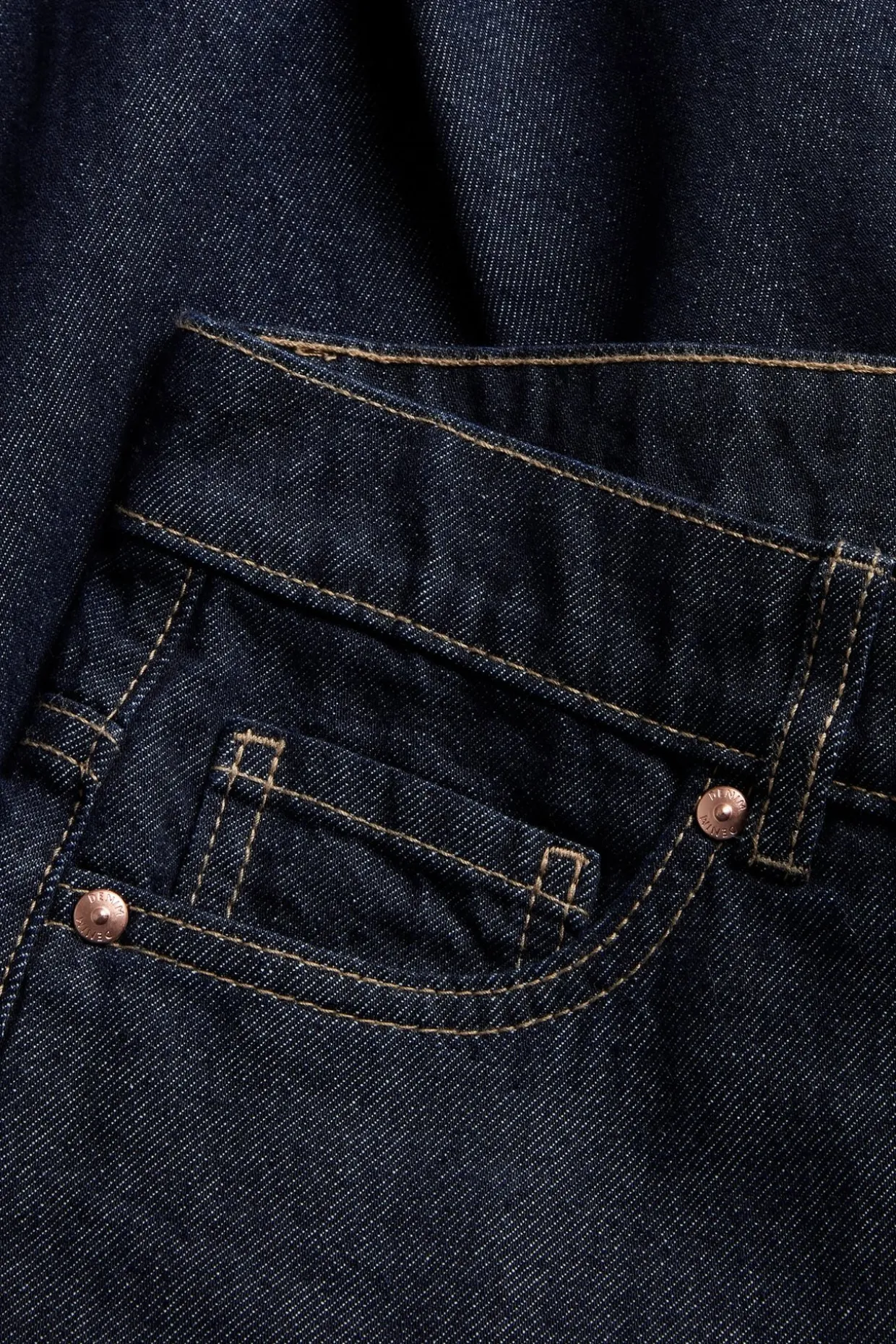 Wide jeans high waist | Tumma denim | Naiset | Kappahl