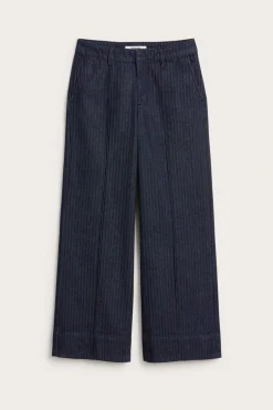 Wide jeans high waist | Tumma denim | Naiset | Kappahl