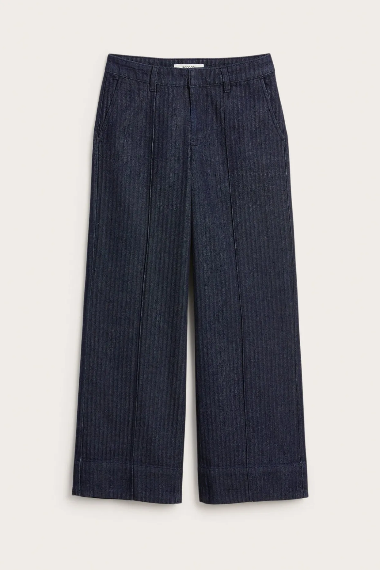 Wide jeans high waist | Tumma denim | Naiset | Kappahl