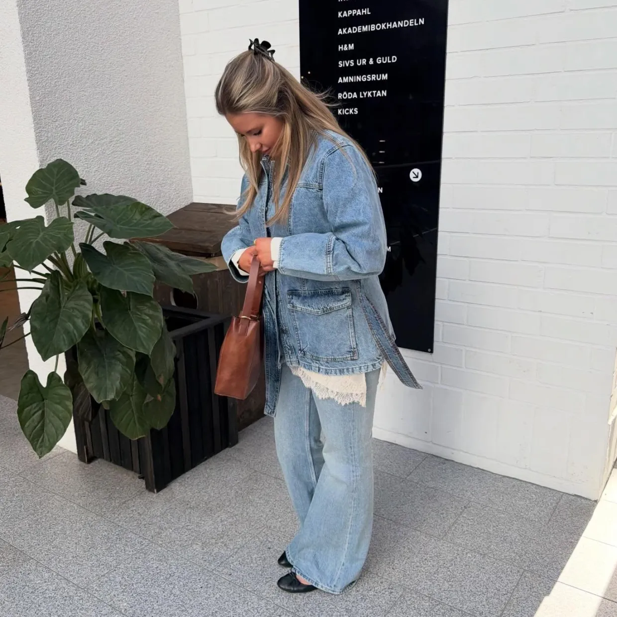 Wide jeans high waist | Vaalea denim | Naiset | Kappahl