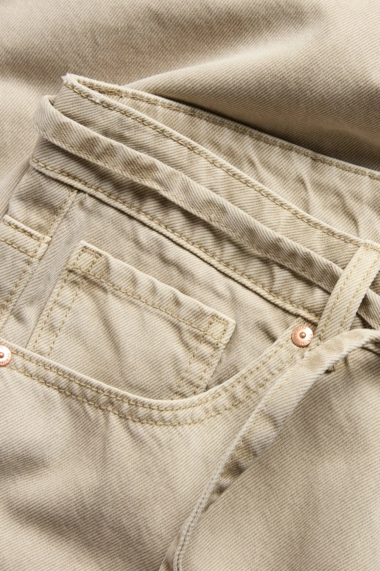 Wide jeans high waist | Vaaleanruskea | Naiset | Kappahl