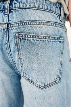 Wide jeans low waist | Vaalea denim | Lapset | Kappahl