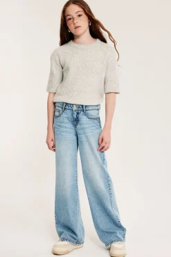 Wide jeans low waist | Vaalea denim | Lapset | Kappahl