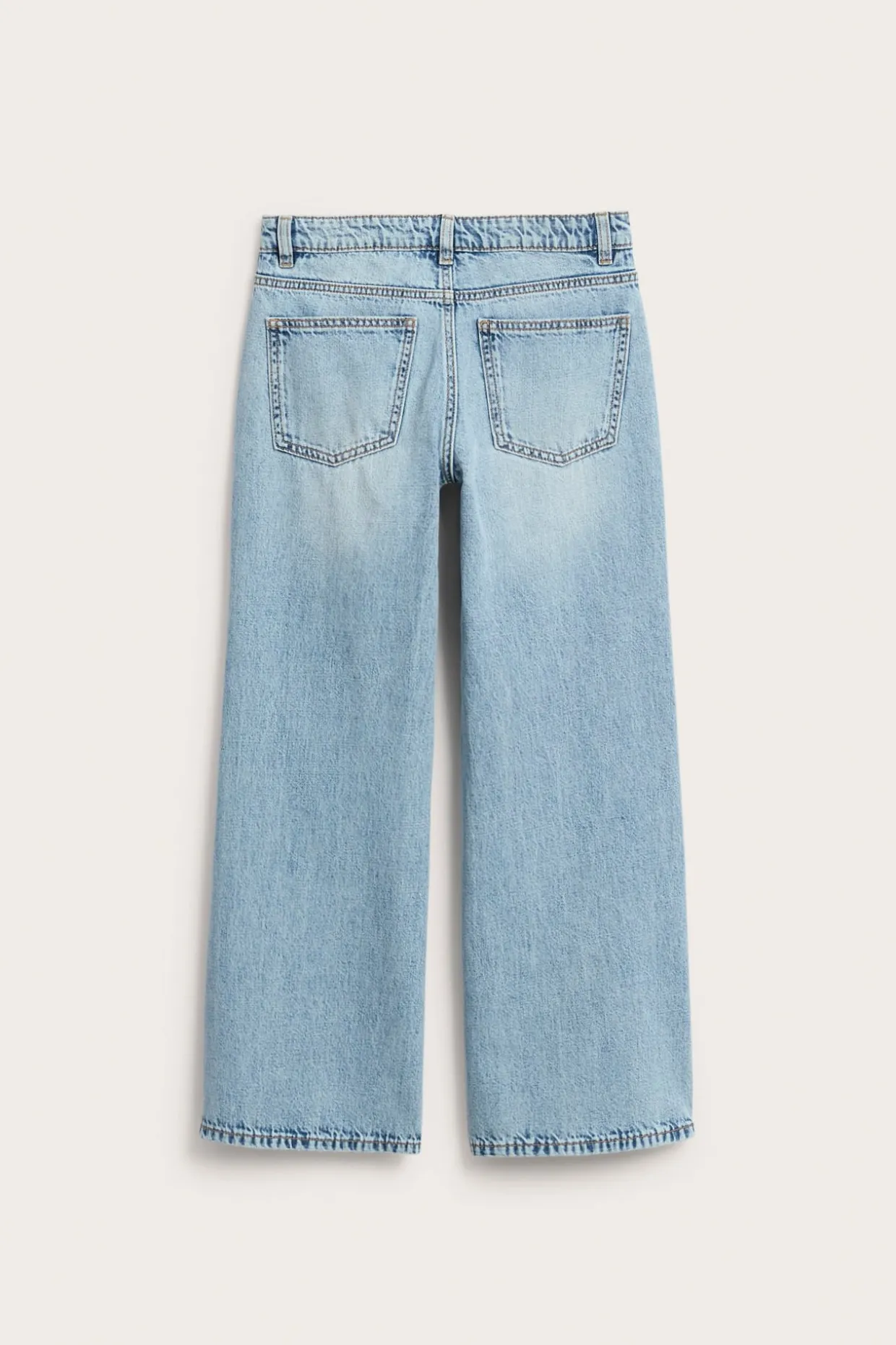 Wide jeans low waist | Vaalea denim | Lapset | Kappahl