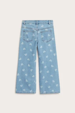 Wide jeans mid waist | Vaalea denim | Lapset | Kappahl