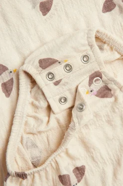 Ylimitoitettu body lintukuvioinnilla | Beige | Lapset | Kappahl