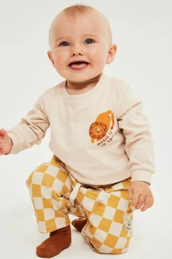Ylisuuri body, jossa on leijonakuvio | Beige | Lapset | Kappahl