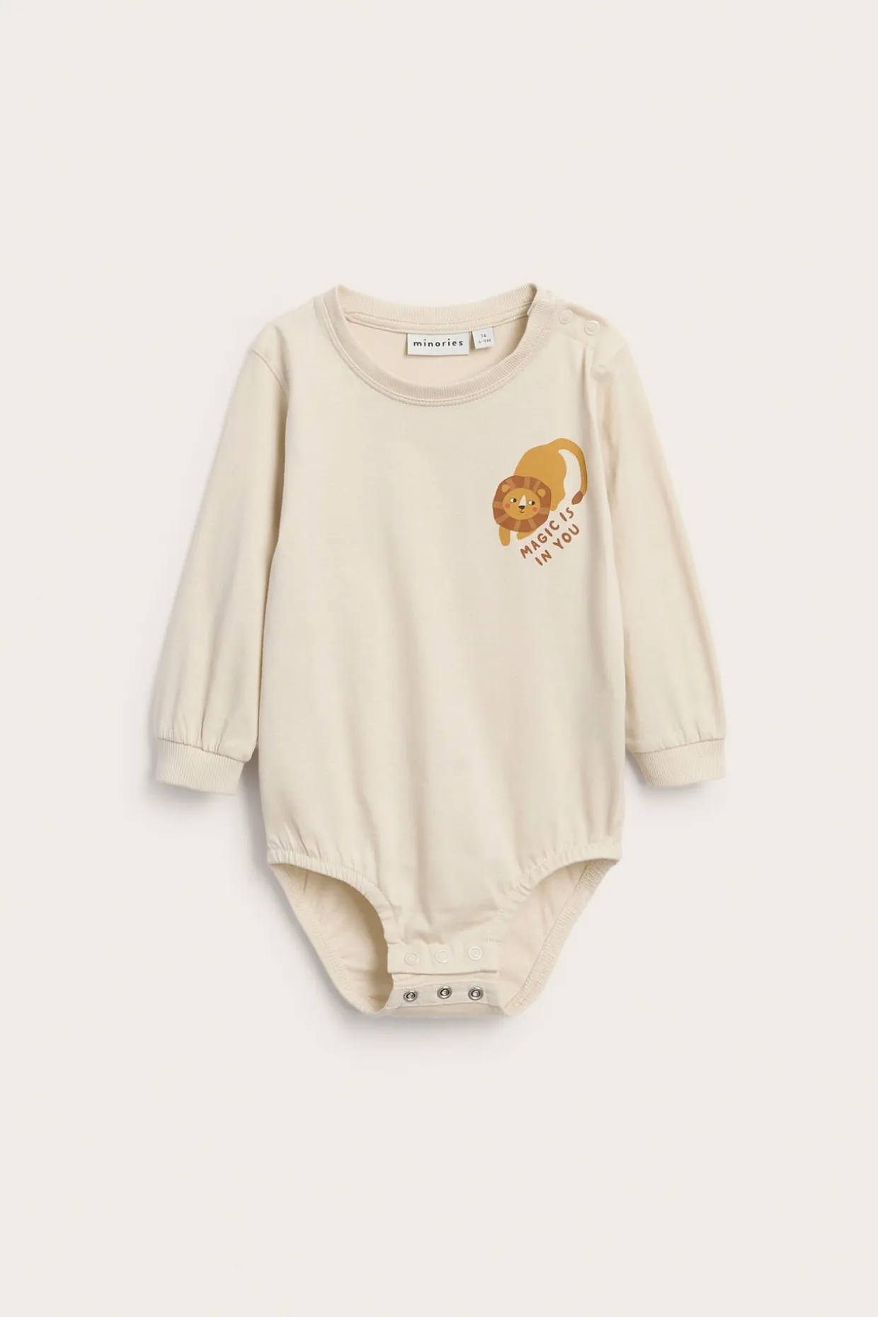 Ylisuuri body, jossa on leijonakuvio | Beige | Lapset | Kappahl