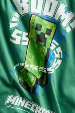 Ylisuuri t-paita Minecraft-painatuksella | Vihreä | Lapset | Kappahl